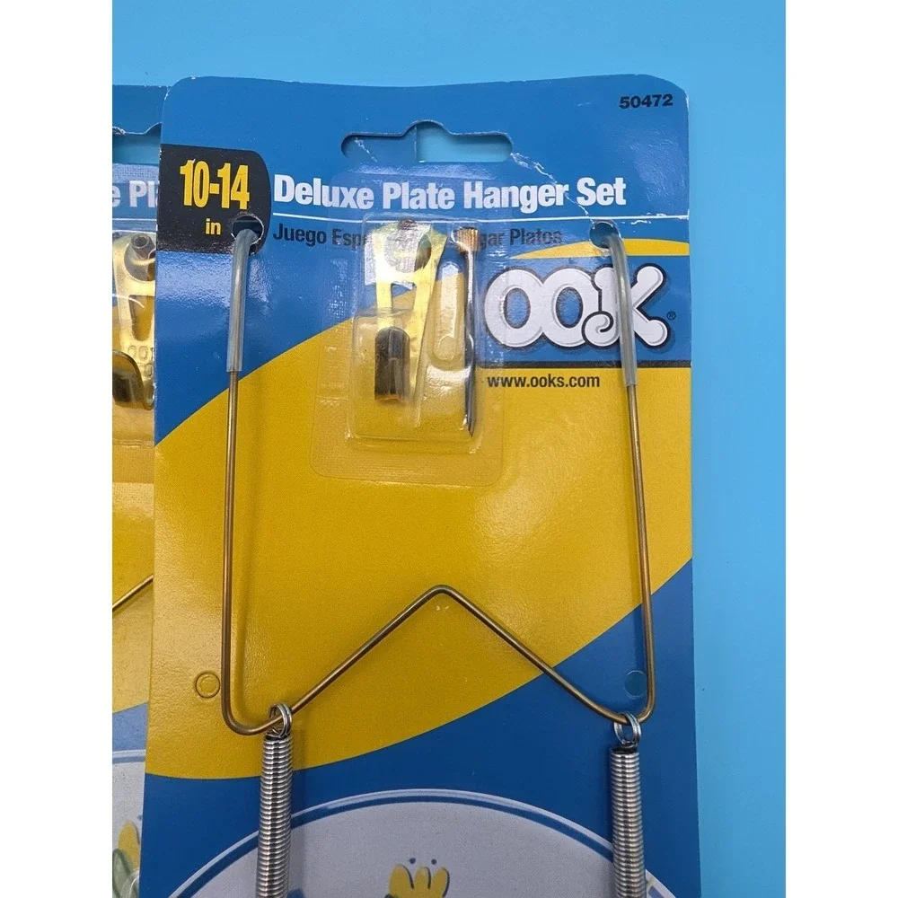 OOK Deluxe‎ Plate Hanger Set 10-14 Inches Hangs Up to 30 Lbs 50472 New Lot Of 3